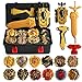 MANZY 12 pcs Bayblades Burst Evolution Metal Fusion with 2 Launchers Gyro Battling Game Starter Pack Set 12 Spinning Top + 2 Launcher