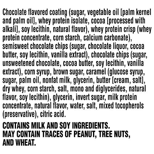 GATORADE WHEY PROTEIN RECOVER BARS, CHOCOLATE CHIP, 2.8 OUNCE(PACK OF 12)