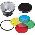 Godox Standard Reflector Diffuser AD-R14 with Honeycomb and 5 Color Filters for Godox AD300Pro AD400Pro Outdoor Flash (Godox Mount）