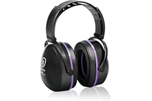 LYSIAN Foldable Noise Reduction Earmuffs, Hearing Protection Safety Ear Muffs for Shooting, Workshop,Loud Security Events