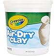 Crayola Air Dry Clay for Kids, Natural White Modeling Clay, 5 Lb Bucket [Amazon Exclusive]
