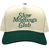 DSY Lifestyle Slow Mornings Club Two-Tone 5-Panel Embroidered Baseball Hat