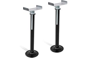 Dumble Heavy Duty RV Stabilizer Jacks for Travel Trailer 2pk - 16-28in Telescoping Camper Leveling RV Slide Out Supports