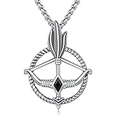 VANJAMI Native American Jewelry 925 Sterling Silver Feather Pendant Bow Arrow Necklace Indigenous Jewelry Indian Gifts for Women Men Birthday