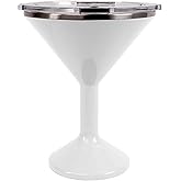 ORCA Tini 13oz Stainless Steel Martini Glass | Temperature Insulated Tumbler for Every Outdoor, Picnic, Poolside, Beach & Patio Party — Pearl