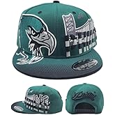 Philadelphia New Leader Premium Downtown Skyline 2 Liberty Bald Eagle Philly Green Black Era Snapback Hat Cap