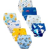 Potty Training Underwear for Boys, Toddler Learning Designs Training Pants(8 Packs,Multi-Colored, 4-6T, L)