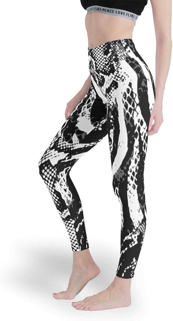 Yoga Pants Snake Skin Stretchable Yoga Pants for Play at Amazon Women’s