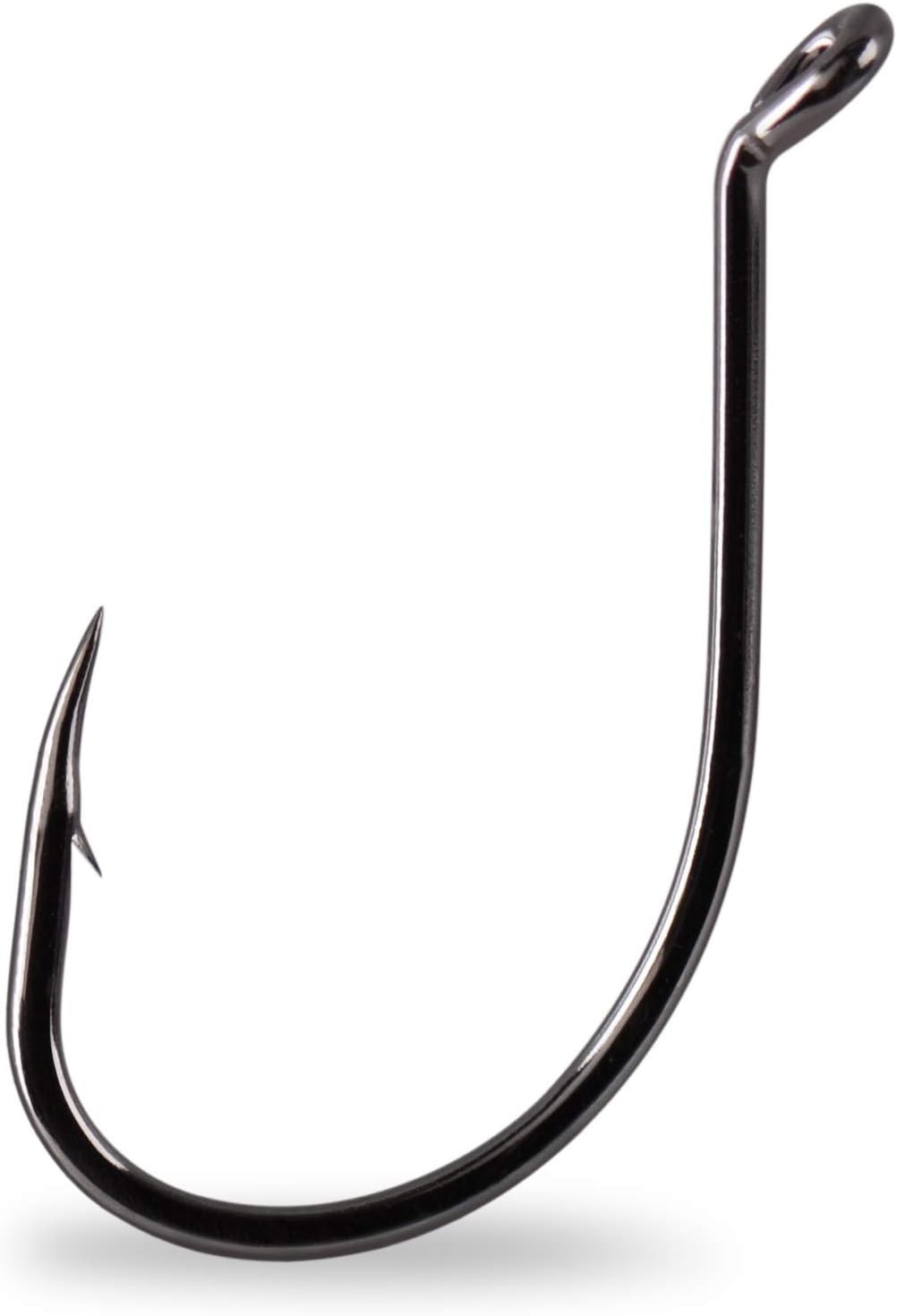 Mustad UltraPoint 92553NP 1X Strong Octopus Bait Fishing Hook Black Nickel, 9/0, Pack of 3