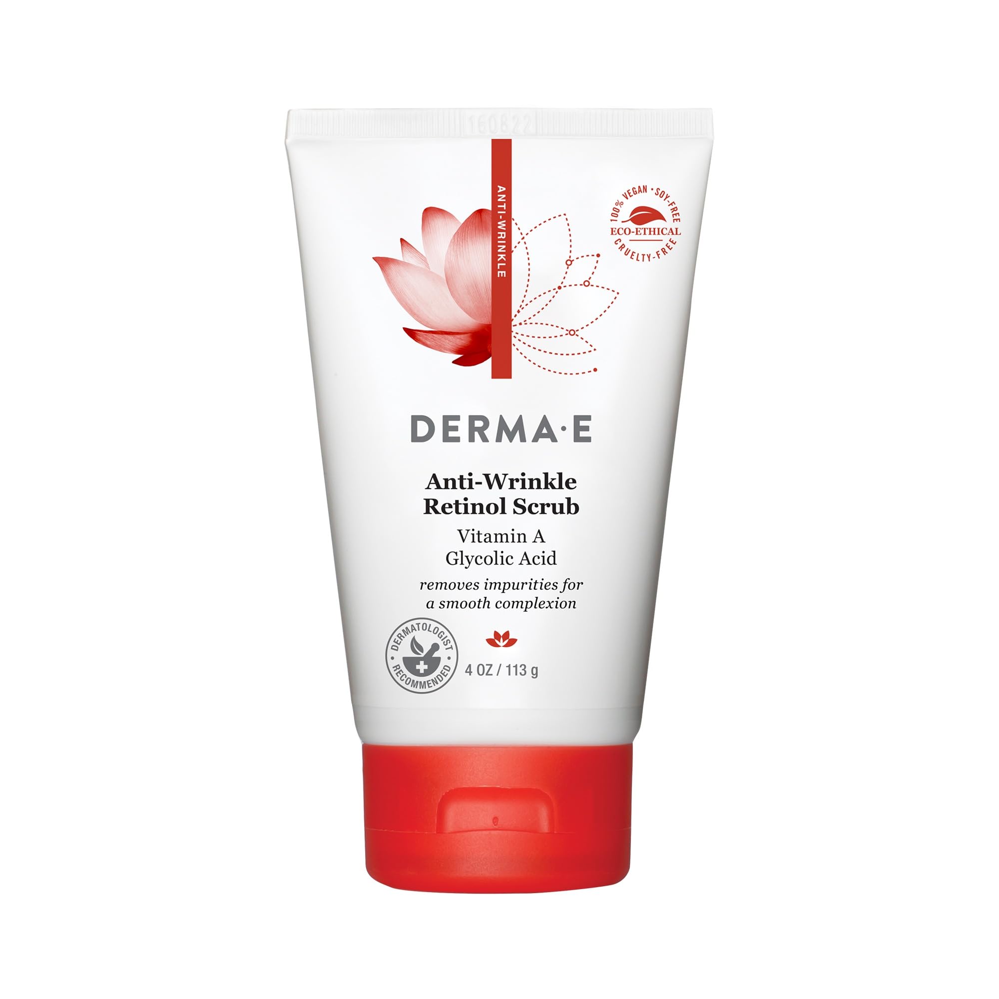 DERMA E Anti-Wrinkle Scrub with Vitamin A and Glycolic Acid 4oz