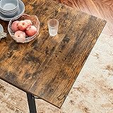 VASAGLE Folding Dining Table Drop Leaf Extendable 78x120 cm Rustic Brown view 10