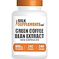 BulkSupplements.com Green Coffee Bean Extract Capsules - Green Coffee Bean Supplements, Green Coffee Bean Capsules - Green Coffee Bean 8000mg, Vegan - 1 Capsule per Serving, 240 Veg Capsules