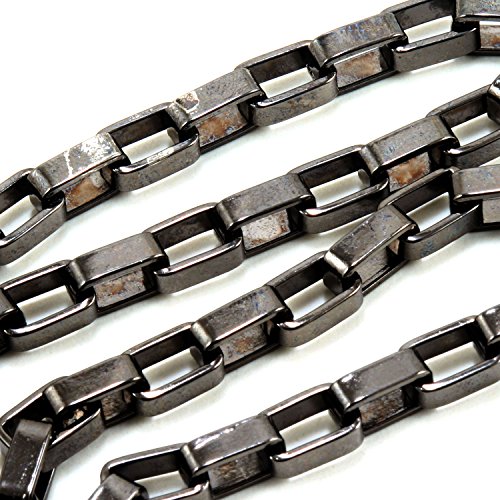 DoubleK Square Strong Biker Key Jean Wallet Chain (20") BLK CS2120BLK