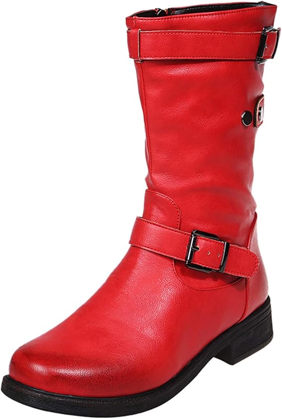 Amazon Co Jp レディース エンジニアブーツ ブーツ ミドルブーツ ローヒール 靴 ブーツ ショート合皮 痛くない ショートブーツ レディースブーツ ミドル 疲れない 秋冬 婦人靴 ハーフブーツ あたたか 30代 40代 50代 女性 服 ファッション小物