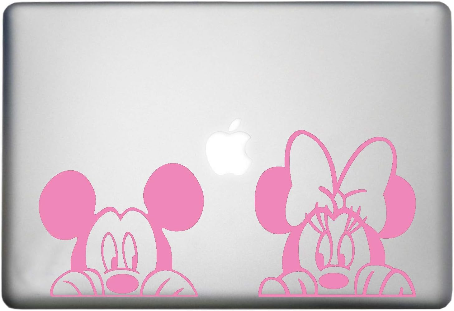 Walt Disney Mickey Mouse Sticker MacBook Air Pro Decal is a Mickey Mouse Decal. Laptop Size 11, 12, 13 and 15 inch. Looks Great with Your Mick Minnie Peeking Theme. Many Colors- Soft Pink