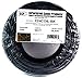 22 Gauge 4 Conductor Stranded Copper Alarm Wire Security Cable 50' Feet Black