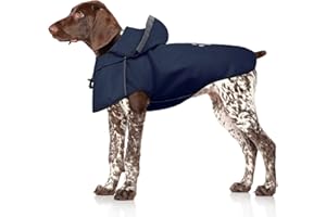 Dog Raincoat for Large Dog,Waterproof Raincoat Large Dog,Reflective Dog Rain Jacket with Hoodie,Soft Lightweight,Adjustable R
