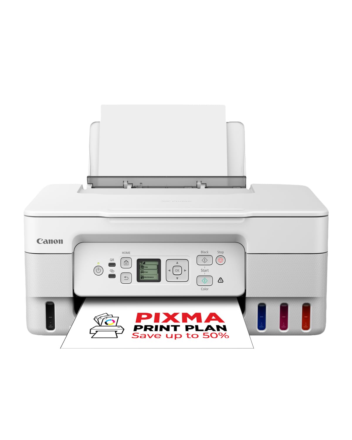 Canon PIXMA G3571 Serie – All-in-One MegaTank Drucker, Kopierer & Scanner für den Heimgebrauch | Kabellose Smartphone-Verbindung Drucker für Zuhause