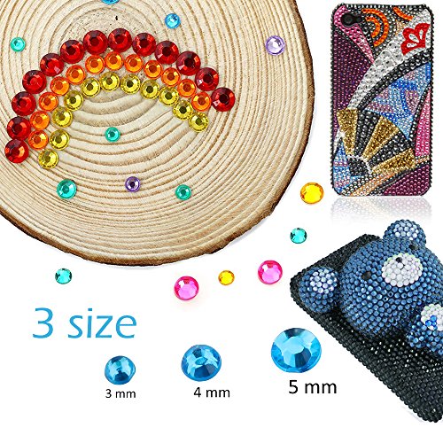 Augshy Gem Sticker, 3300 Pieces Self Adhesive Rhinestone Stickers Self Adhesive Stickers, Rhinestones for Crafts Self Adhesive