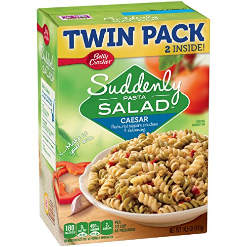 Betty Crocker Suddenly Salad, Caesar Pasta Salad Dry Meals, Twin Pack