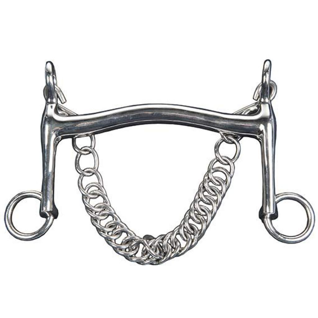 HKM 540617 Baby Double Bridle STAINLESS STEEL, 18 mm, The underside 7 cm, M