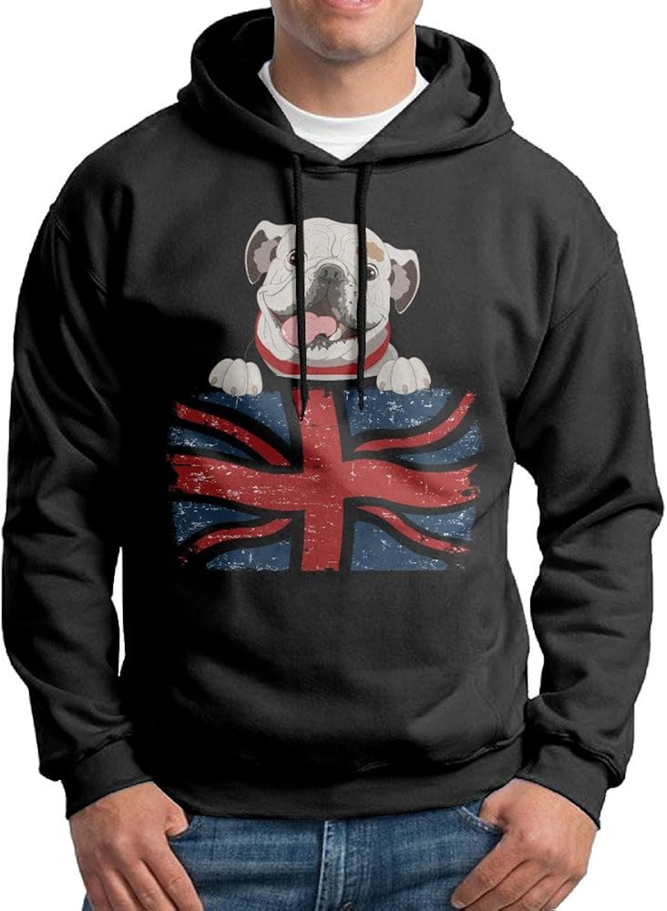 MEGGE English Bulldog Men's Sweater Black XXL Amazon.ca Clothing