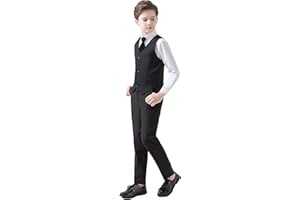 YAVAKOOR Boys Suits 5 Piece Slim Fit Suit for Kids Formal Ring Bearer Suits