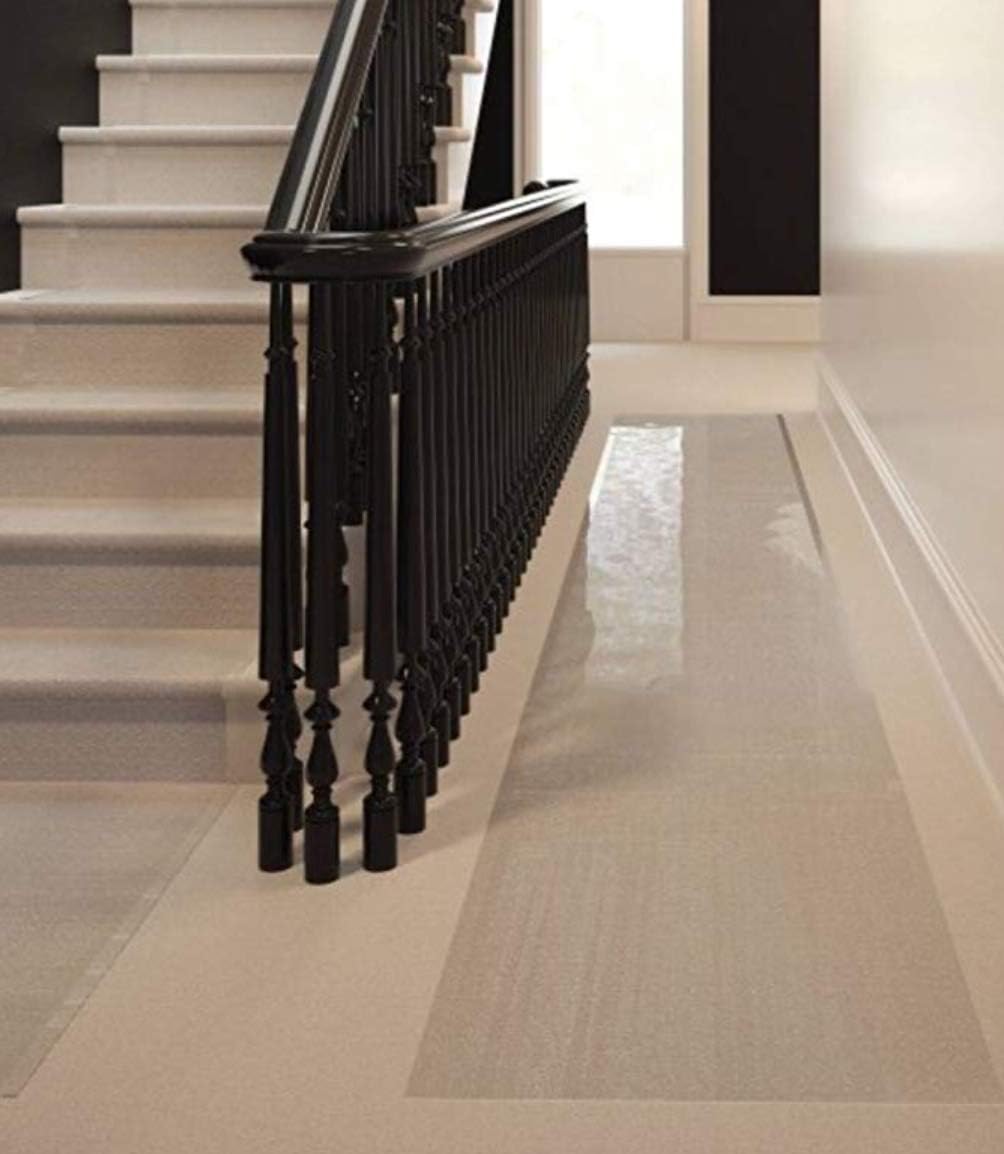 Rugs & Carpets Clear Vinyl Plastic Floor Runner/Protector For Low/Deep