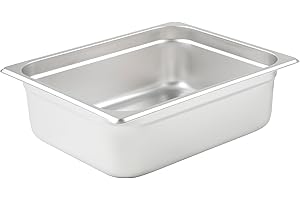 Winco Anti-Jamming Steam Pan, Half-Size x 4-Inch, Standard Weight