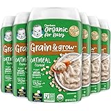 Gerber Organic Single-Grain Oatmeal Baby Cereal, 8 Ounces (Pack of 6)