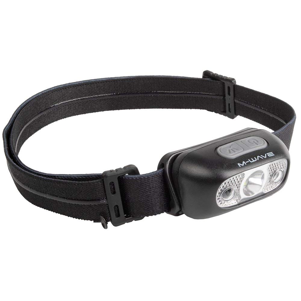 M-Wave Unisex Adult Helios Runner 140 Headlamp, Black, 58 x 29 x 32 mm