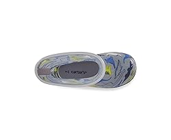 carter's Boy's Nick Rain Boot, Grey, 4 Toddler