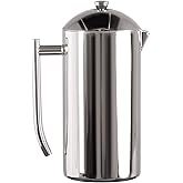 Frieling Double-Walled Stainless Steel French Press Coffee Maker - 36 oz Polished &amp; Insulated Press Pot - Stainless Steel Coffee Maker