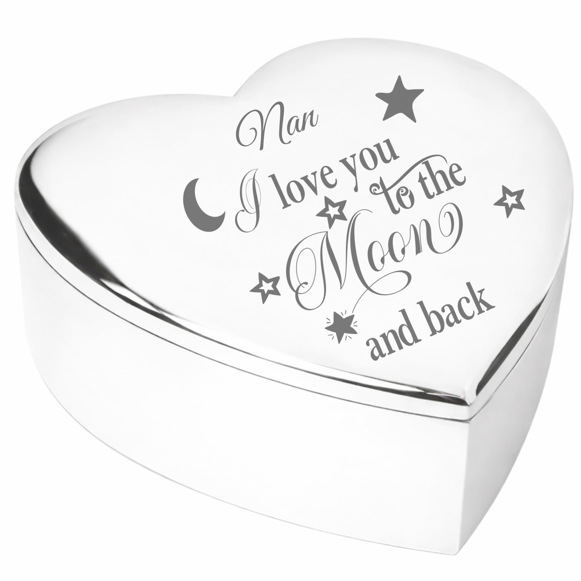 Chris Bag Of Goodies Nan I Love You To The Moon and Back Stars Trinket Box From Grandson Grandaughter