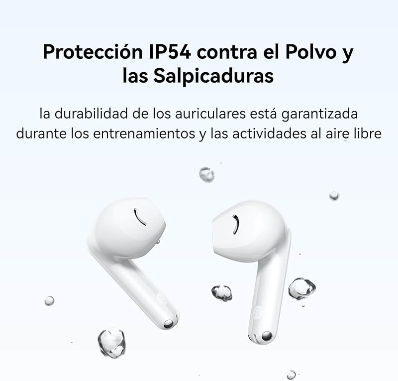 Huawei freebuds se 2 - fones de ouvido com 40 horas de bateria, compactos e confortáveis, proteção ip54 contra poeira e respingos, bluetooth 5.3, som estável, ios e android, cerâmica branca