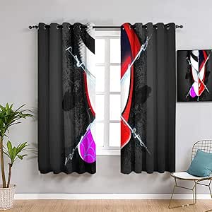 ZhiHdecor - Cortinas de superhéroes para sala de estar, diseño de