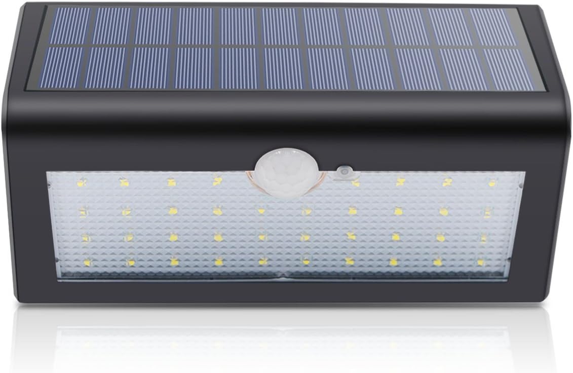 Binval Solar Wall Lights Motion Sensor 38 LED Waterproof Security Wireless Motion Sensor Wall Light for Outdoor Patio Deck Yard Garden Fence Driveaway(1-Pack).