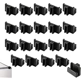 UtySty 20 Pack File Cabinet Rails Hanging Clips Hanging File Rail Clip End Support Stand Holder Bracket for 1/2 Inch Drawer Side Hanging File Folder Frame Hanging Organizer File Folder Filing Cabinet