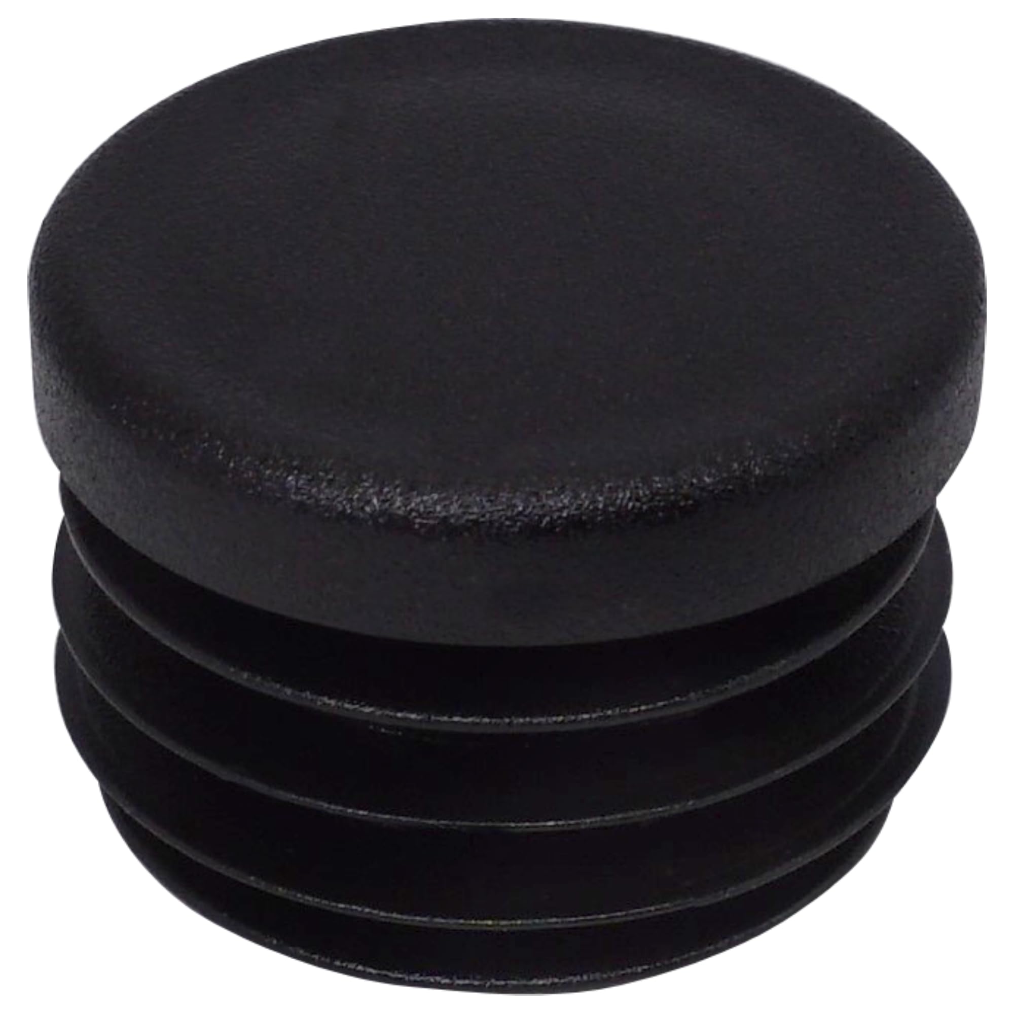 SKIR'CO (40 pcs) Round Tube Inserts 30 mm, Fence Post Plugs, Black Plastic Tube End Caps, Pipe Plugs, Black RAL 9005 — image 1