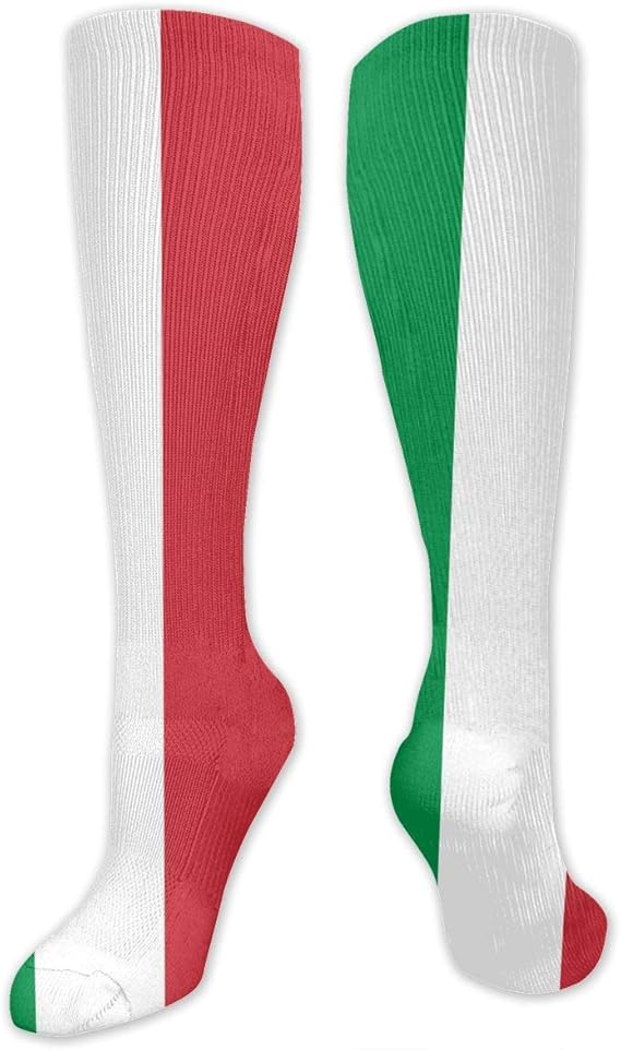 Flag of Italy Thin Crew Socks Tube Socks Novelty Dress Socks for Womens