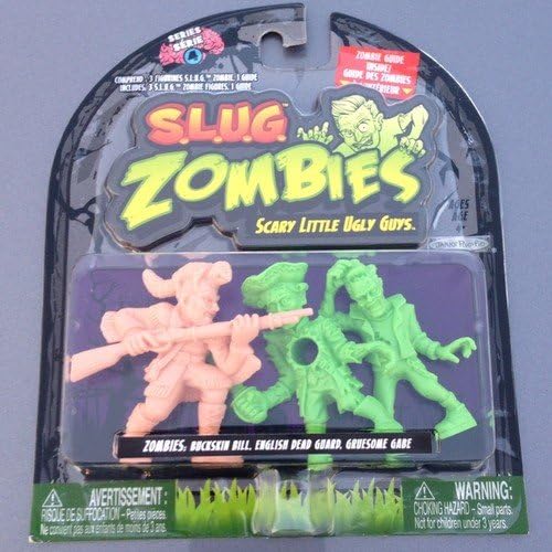Zombies S.L.U.G. (Slug) Figures 3-Pack (Series 4) Buckskin Bill, English Dead Guard, Gruesome Gabe