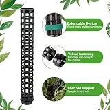 OFFCUP Moss Poles 4x 25cm 100cm Monstera Plant Support with Ties Labels view 3