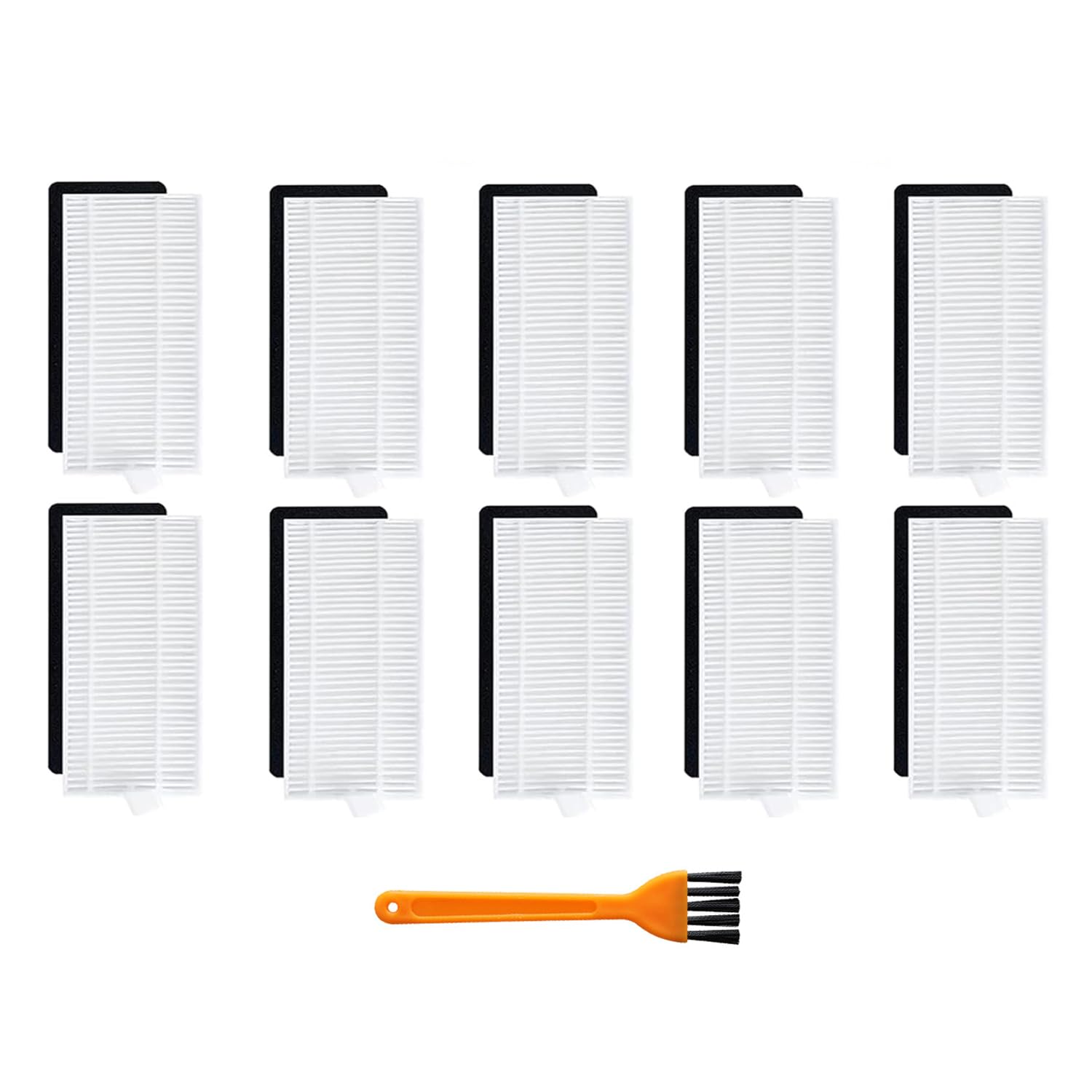 Photo 1 of 10PCS Hepa Filter for Tikom G8000/ G8000 Pro, for Honiture G20/ G20 Pro, for Laresar Evol 3/ Evol 3s, for Airzeen G20 Pro Vacuum Cleaner Replacement, 1 Cleaning Brush (Not for G8000 MAX)