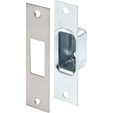 Prime-Line U 95395 Box Armored Security Strike, 4-7/8 inch Height x 1-1/4 inch Width, with Fasteners, Satin Nickel (Single Pack)