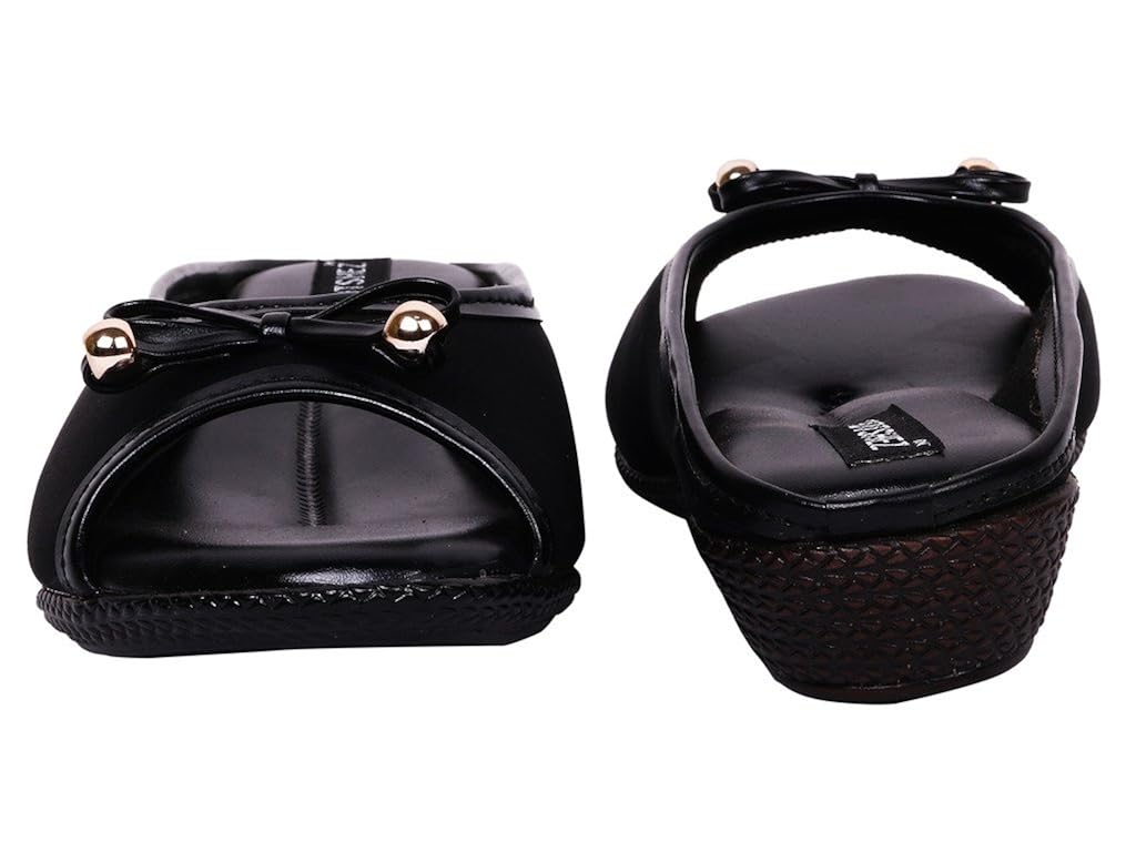 footshez new arrival best hot selling women's black casual flats low price sale