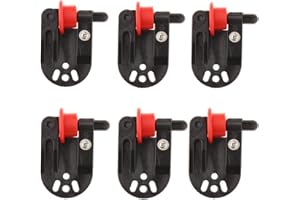 FIOZINX 6piece SAMS Pro Release Clip, Sam's Pro Planer Board Release Fishing Clip Downrigger Clips for Off Shore Tackle Trolling Offshore Kites Fishing (Black)