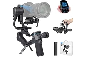 FeiyuTech SCORP 2 Gimbal Stabilizer for DSLR and Mirrorless Camera, Integrated Al Tracking Sensor, 3-Axis Camera Stabilizer for Sony Canon Panasonic Nikon, 2.5kg Payload Touch Screen Vertical Shooting