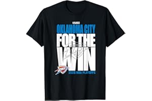 NBA Official Oklahoma City Thunder For the Win 2025 Playoffs T-Shirt