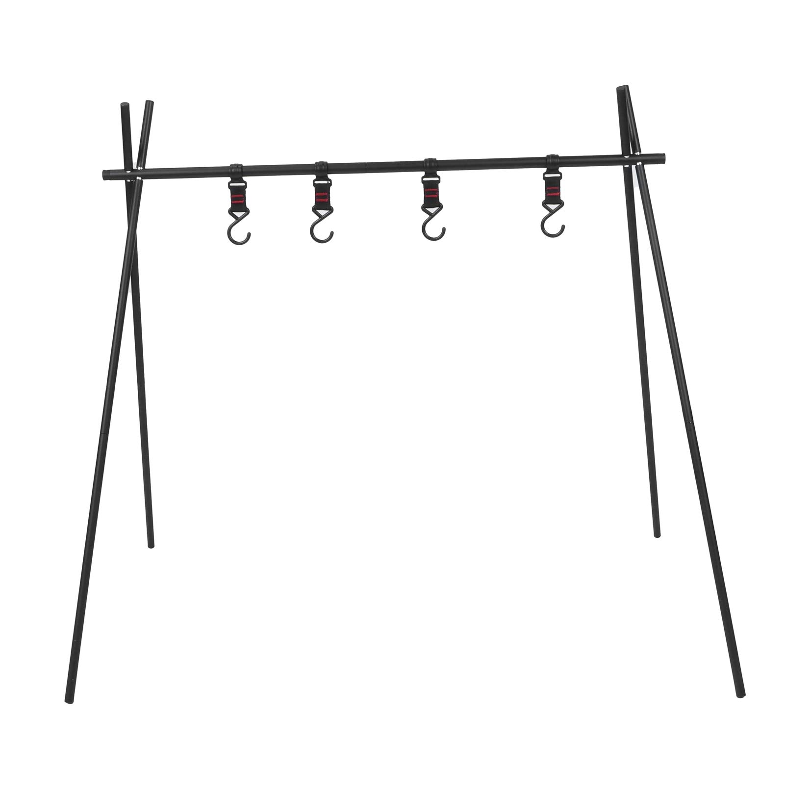 01 02 015 Campfire Cooking Stand Tripod, Camping Tripod Collapsible with Hook and Carrying Case for Cookware Party