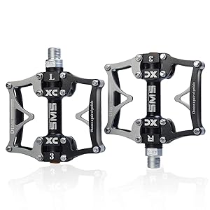 ThinkTop Trade MTB/BMX Road Mointain Bike Pedals Bicycle Platform 3 Sealed Bearing Pedals Axle 9/16 Inch â¦